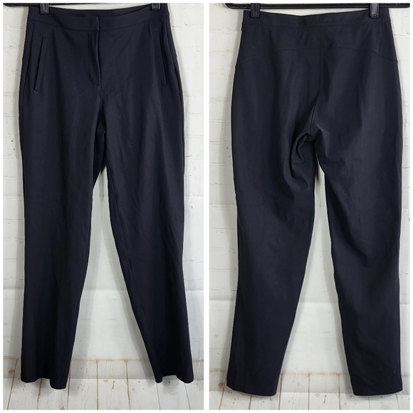 Lululemon On The Move Lightweight Business Casual Travel Pants Black Size 4 - Picture 2 of 16